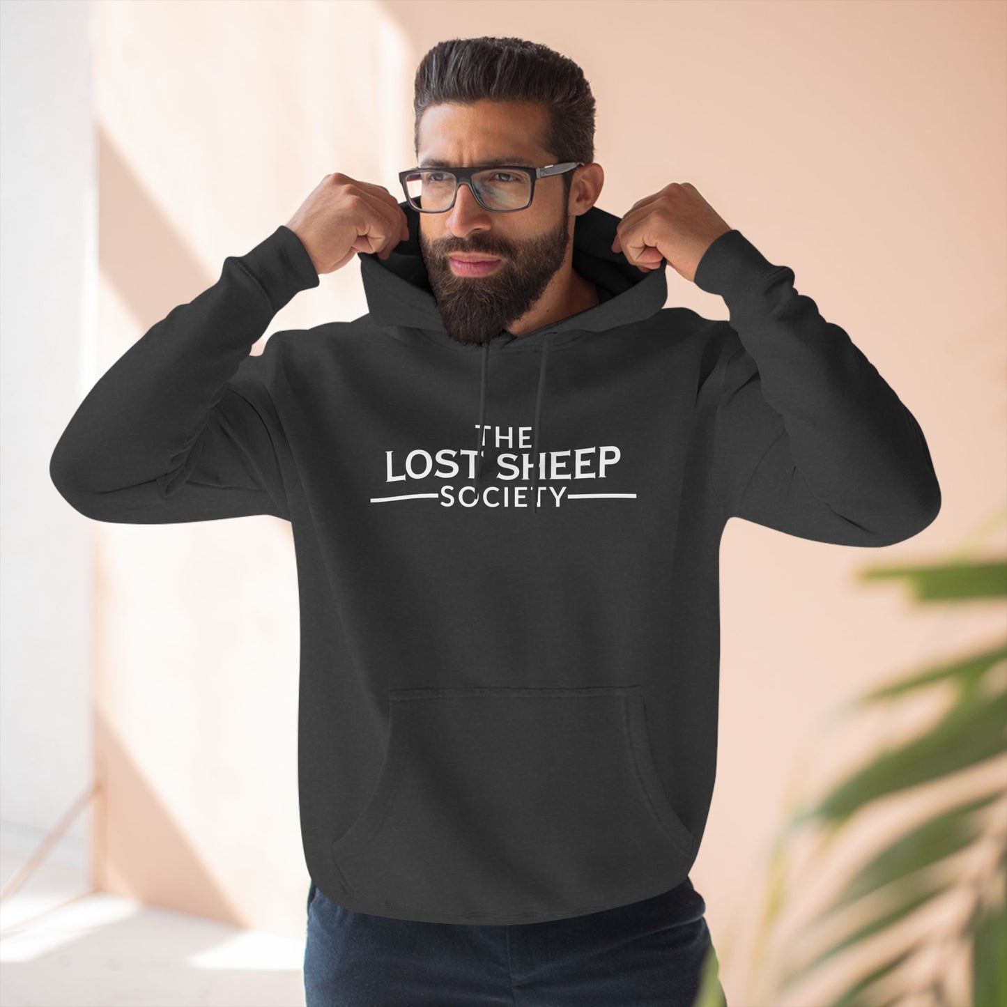 Fleece Hoodie - The Lost Sheep Society Logo