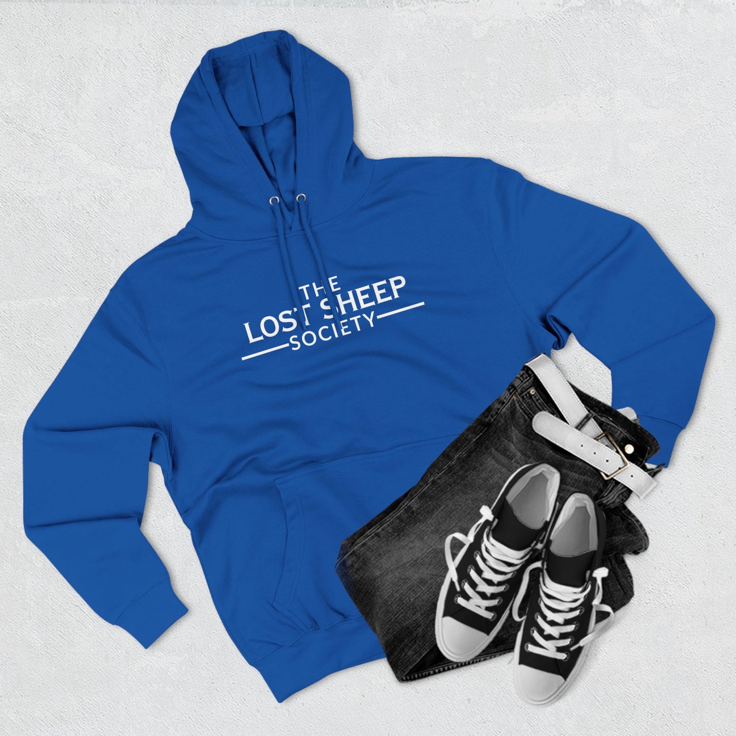 Fleece Hoodie - The Lost Sheep Society Logo