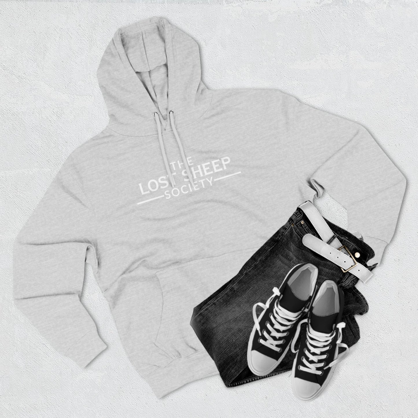 Fleece Hoodie - The Lost Sheep Society Logo