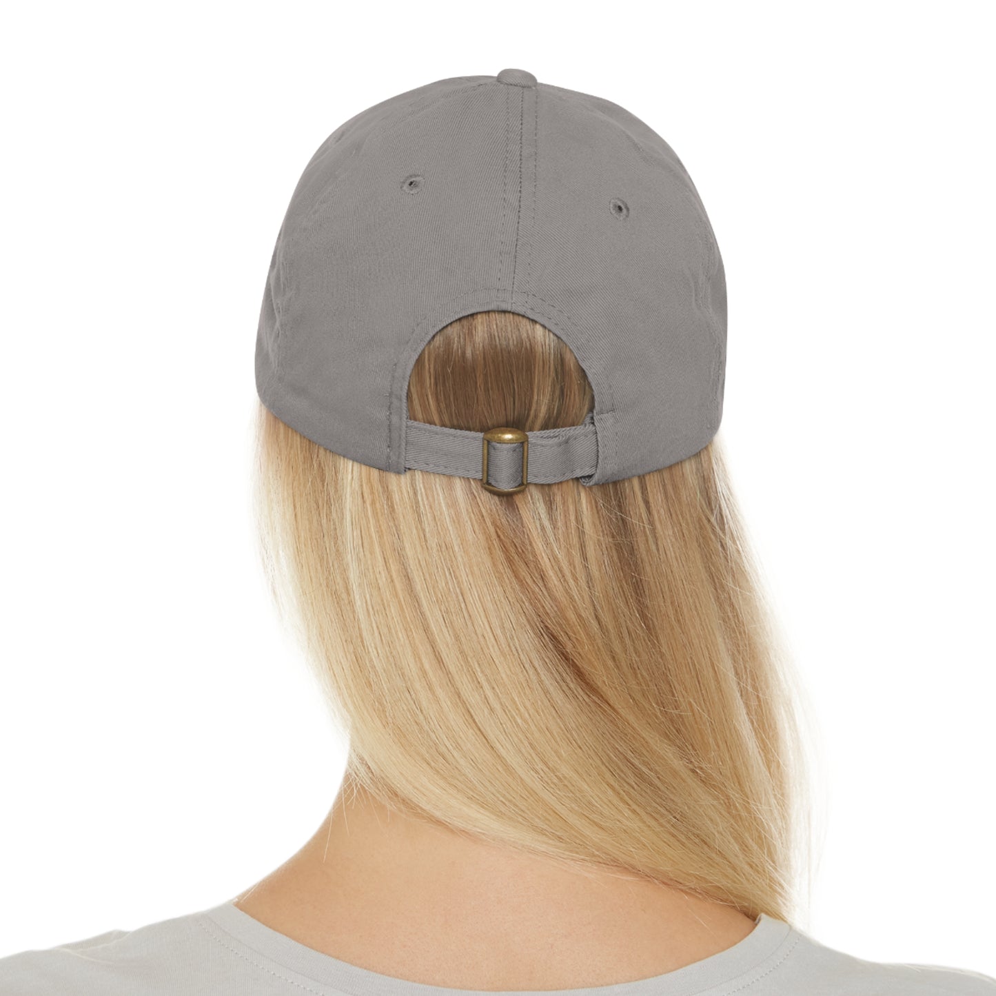 Jesus Dad Hat with Leather Patch (Rectangle)