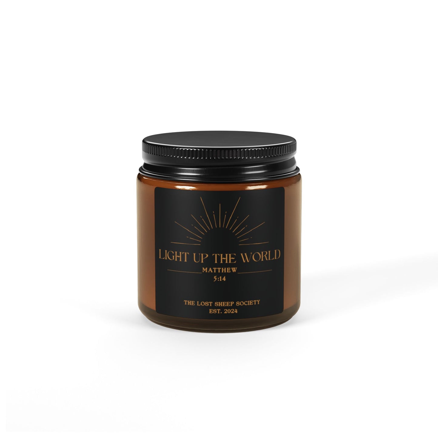 Light Up the World Soy Candle (Multi-Size, Amber Jar)