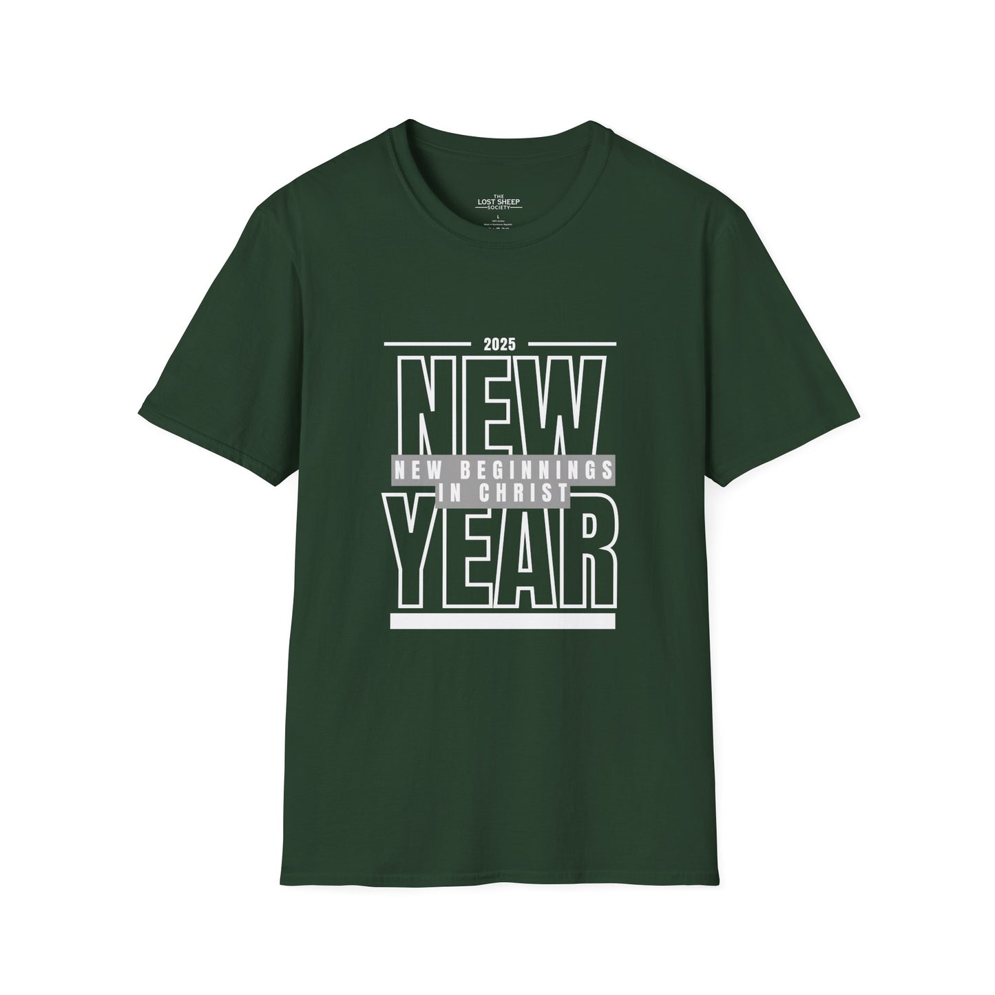 Christian New Year Unisex T-Shirt - New Beginnings in Christ