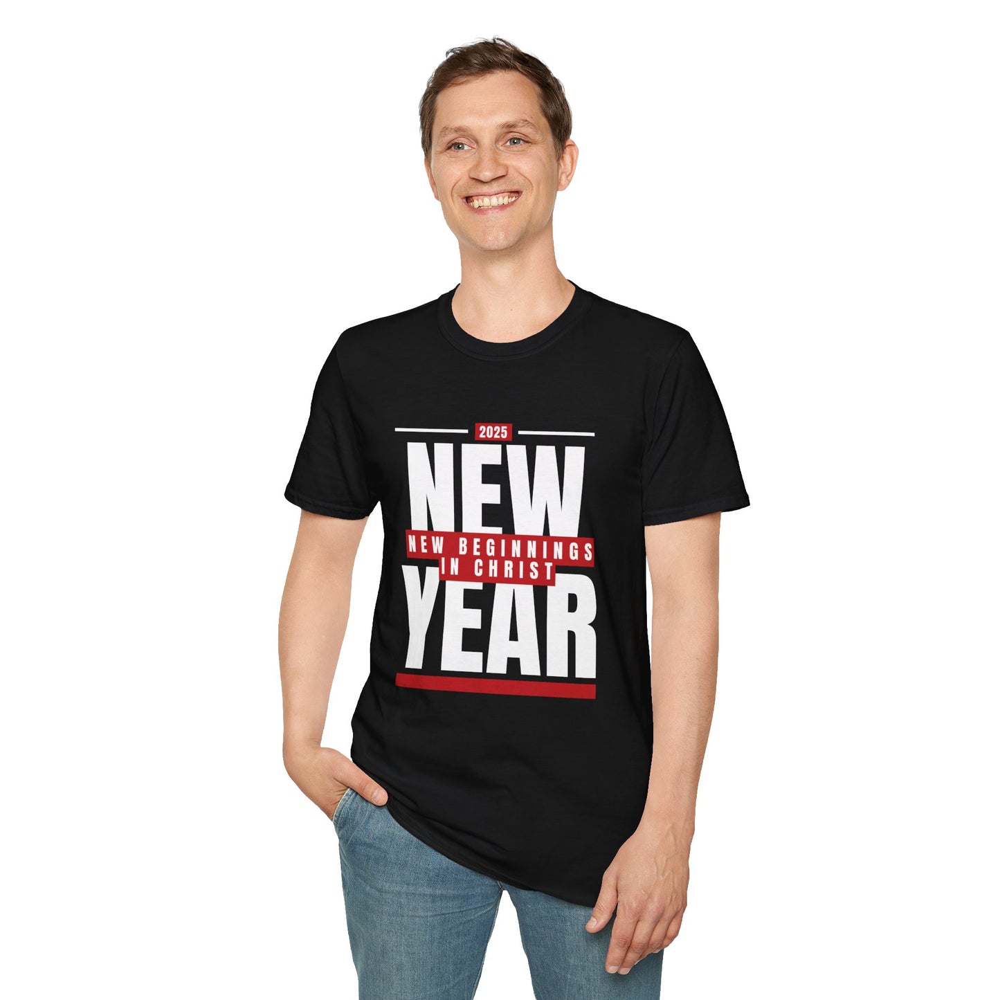 Christian New Year Unisex T-Shirt - New Beginnings in Christ