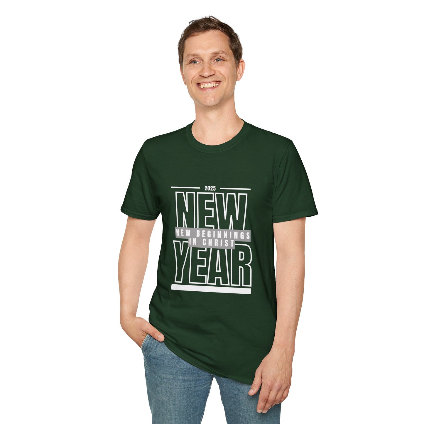 Christian New Year Unisex T-Shirt - New Beginnings in Christ