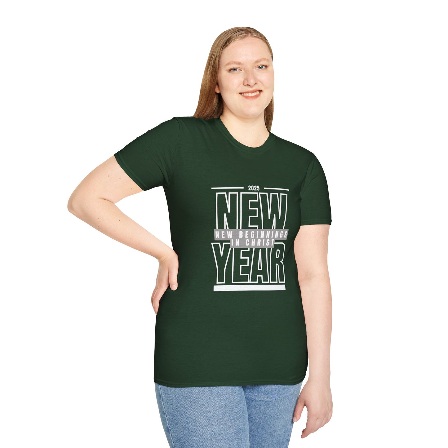 Christian New Year Unisex T-Shirt - New Beginnings in Christ