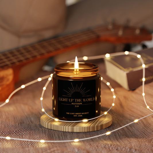 Light Up the World Soy Candle (Multi-Size, Amber Jar)