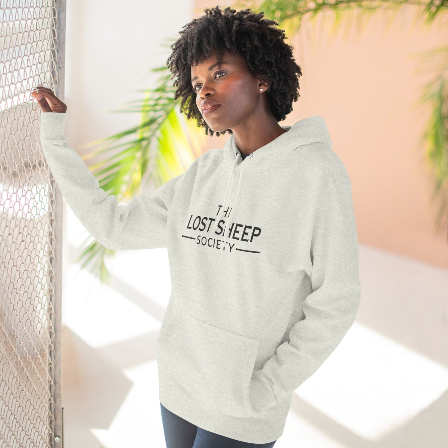 Fleece Hoodie - The Lost Sheep Society Logo