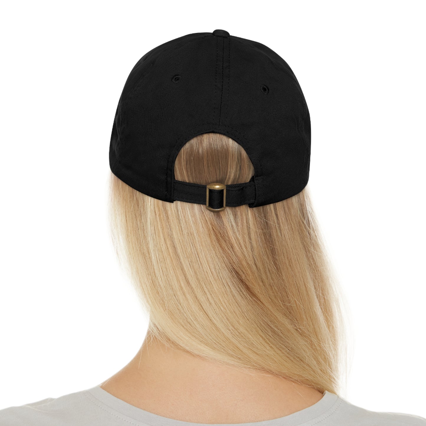 Jesus Dad Hat with Leather Patch (Rectangle)