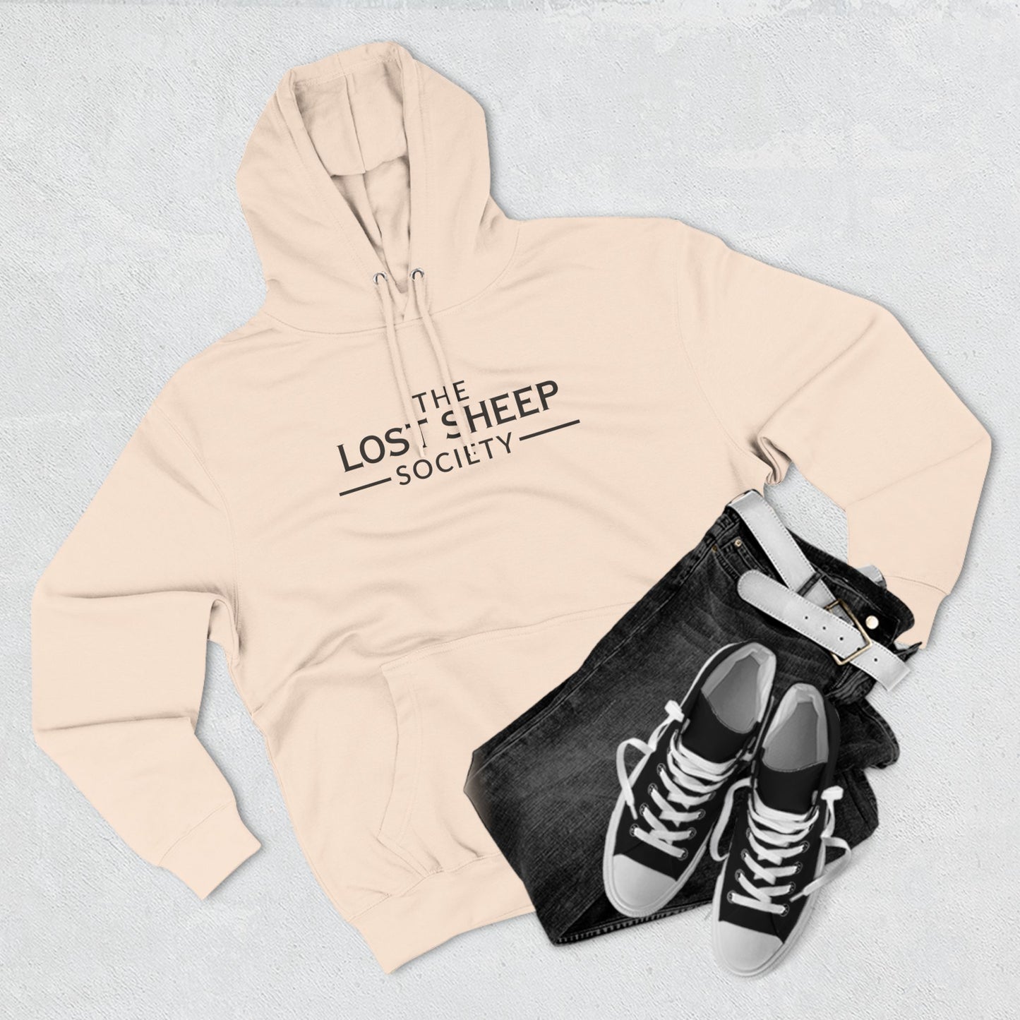 Fleece Hoodie - The Lost Sheep Society Logo