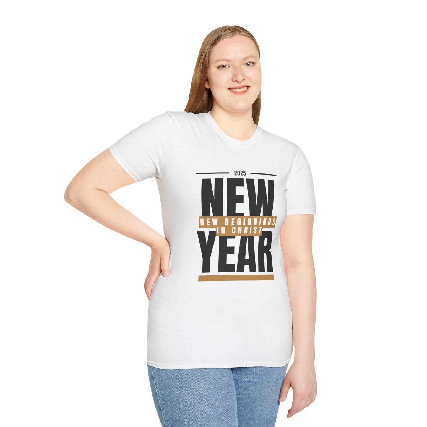 Christian New Year Unisex T-Shirt - New Beginnings in Christ